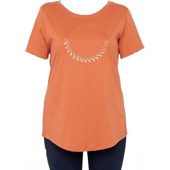 New Nike Womens Plus Size Icon Clash Graphic Tee, Color: Light Sienna, Size: 1X - Picture 1 of 3